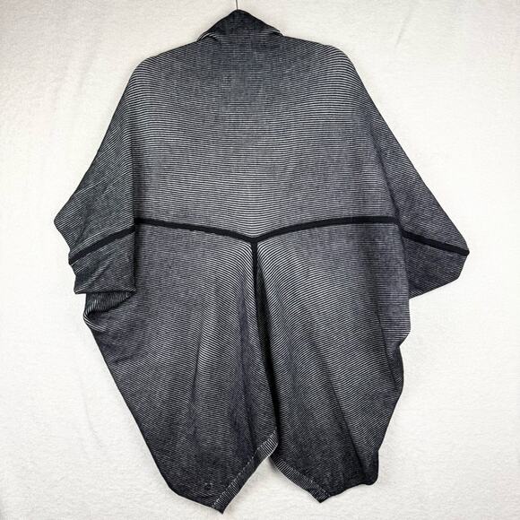 Lululemon Exaltation Wrap Merino Wool Black/Silver Ice - Yoga Gym Travel Commute - Picture 10 of 16